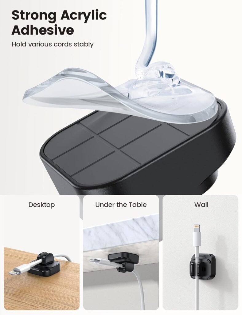 5Pack Cable Spring Holder Clips, Cord Organizer for Desk - Lamicall Adjustable Cord Wire Holder Keeper, Phone Charger Organizer Clips, Wire Cable Management for Nightstand Wall Car Office Desktop 5Pack Cable Spring Holder Clips, Cord Organizer for Desk - Lamicall Adjustable Cord Wire Holder Keeper, Phone Charger Organizer Clips, Wire Cable Management for Nightstand Wall Car Office Desktop