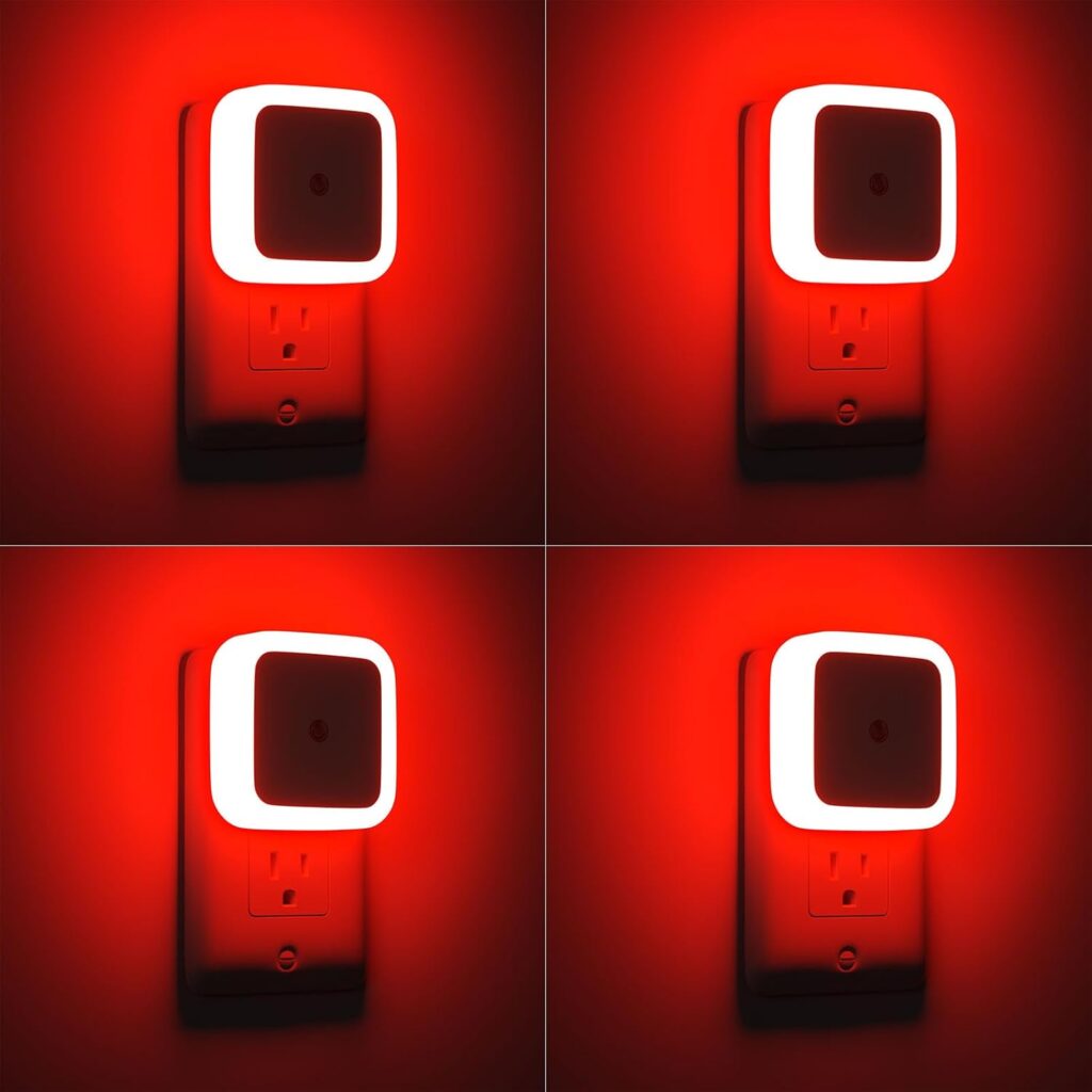 Sujeet Night Light, Night Lights Plug into Wall 4-Pack, Nightlight Plug in Night Light, Dusk to Dawn Night Lamp Led Night Light for Bedroom, Bathroom, Hallway Warm White