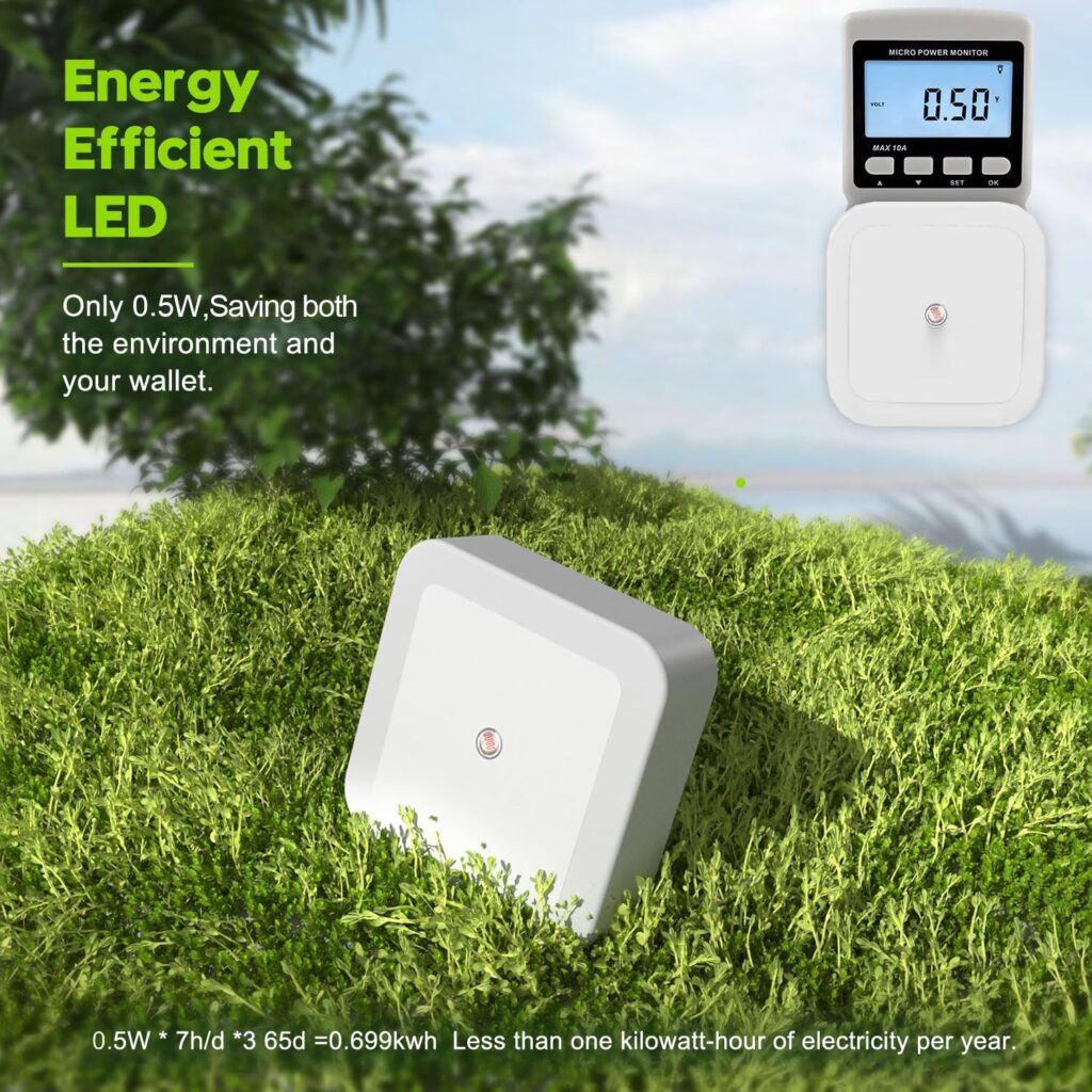 Sujeet Night Light, Night Lights Plug into Wall 4-Pack, Nightlight Plug in Night Light, Dusk to Dawn Night Lamp Led Night Light for Bedroom, Bathroom, Hallway Warm White